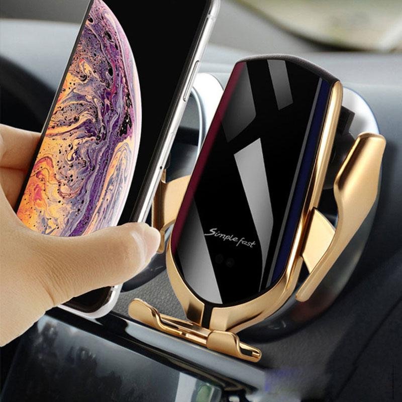(2u1) Ultra brzi bežični auto punjač i držač Top Proizvodi 2