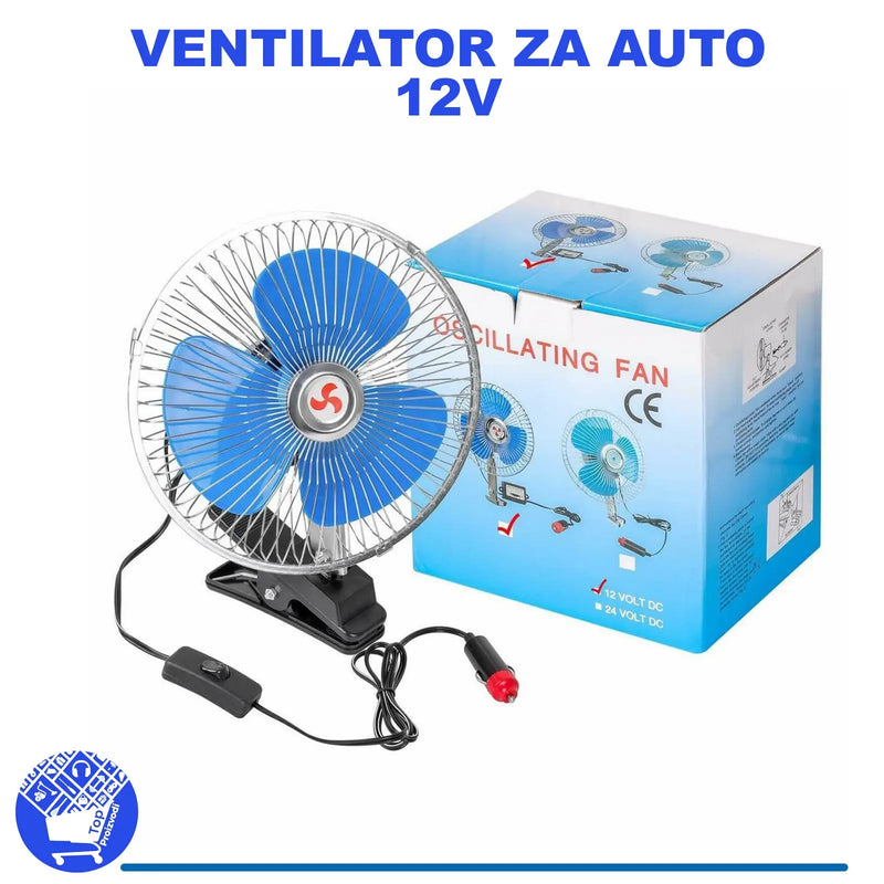 VENTILATOR 12V ZA AUTE,KAMIONE,TRAKTORE idr Top Proizvodi